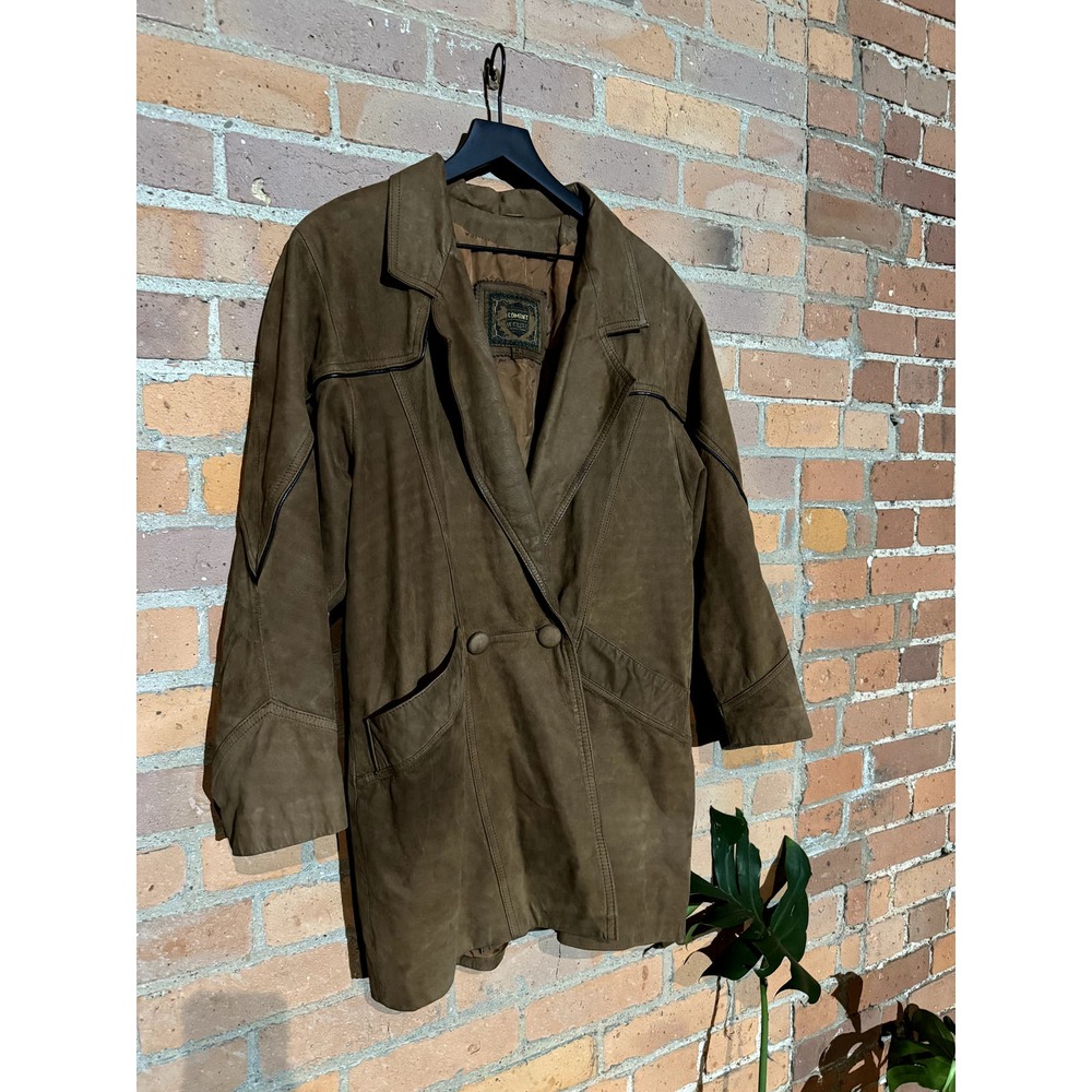 Comint Leather Blazer Coat